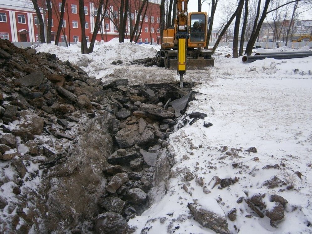 Производство земляных работ в зимнее время презентация