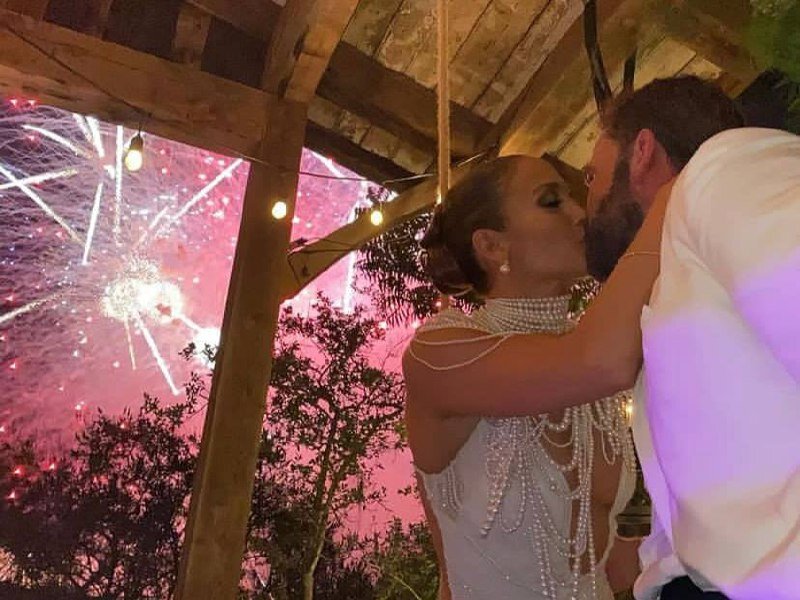 кадры с торжества пары