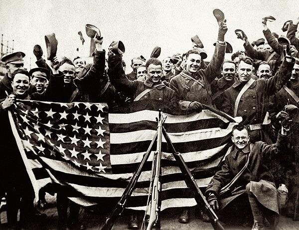 Американские солдаты в Архангельске.