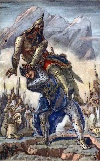 Легендарный поединок между кассогским (кабардинским) князем Редедем  и русским князем Мстиславом Тмутараканским в 1022 году. 