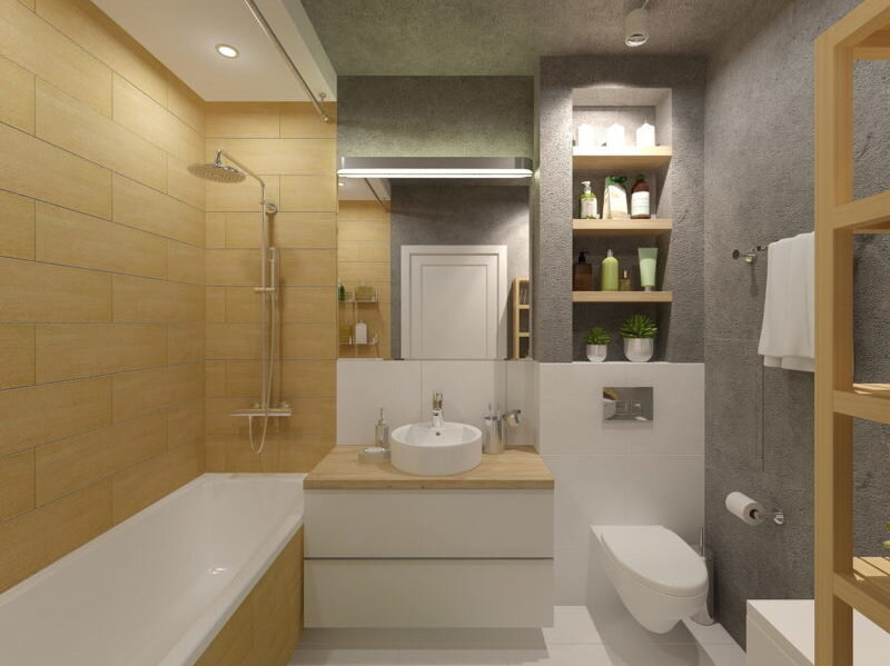 Дизайн ванной комнаты 5 кв.м. - 90 фото интерьеров, идеи для ремонта ванной