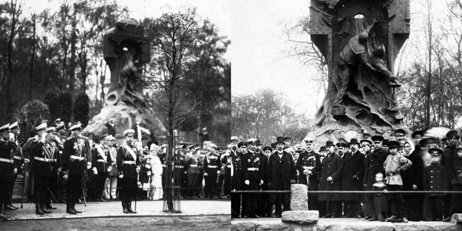 На открытии памятника «Стерегущему» 10 мая 1911 (фото: ЦГАКФФД СПб)