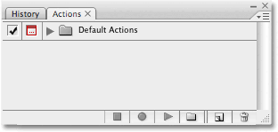 На панели «Операции» были восстановлены операции по умолчанию 
