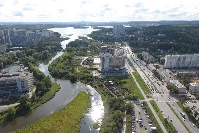 Строительство моста в районе жк просторы