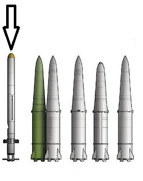 Различные ракеты для комплекса "Искандер"