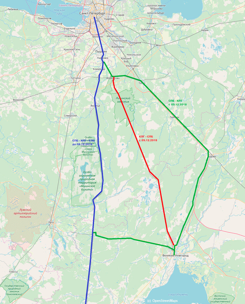 Карта электричек санкт петербург