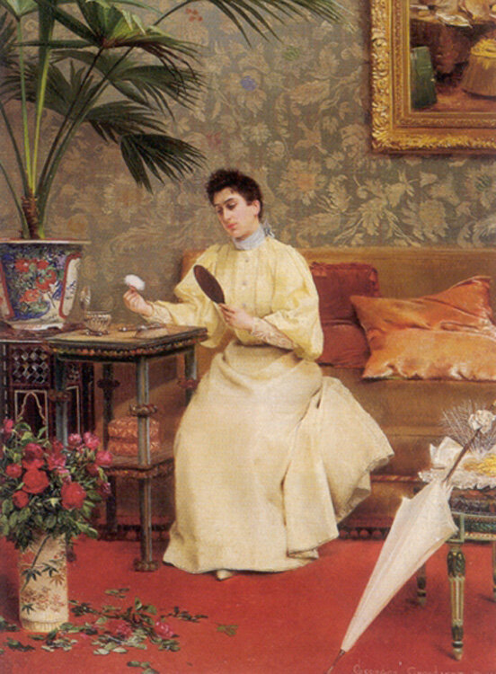 "За туалетом", Жорж Крухаарт, 1890-е, из частной коллекции