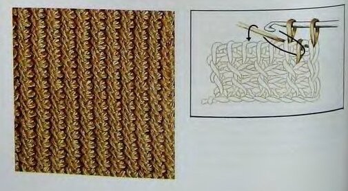 Продолжаю показывать узоры тунисского вязания. Сегодня я покажу крестообразное вязание тунисским крючком.