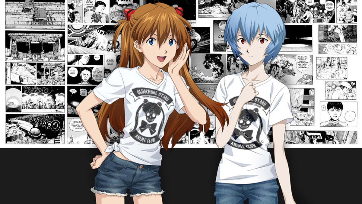 Рей Аянами и Аска Лэнгли Сорью