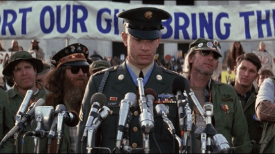 Сцена из фильма "Форрест Гамп"