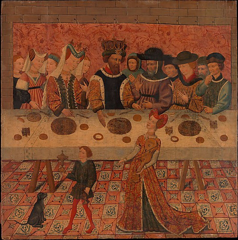 НХ испанской школы. Саломея танцует перед Иродом, ок. 1450