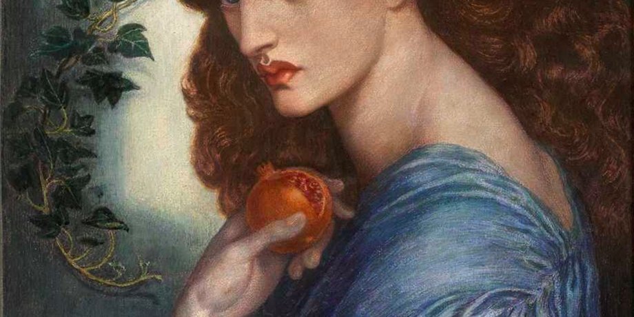 Фрагмент картины Данте Габриэля Россетти «Прозерпина»
