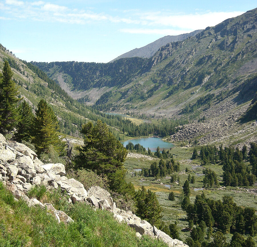 Вид сверху на оз. Крепкое