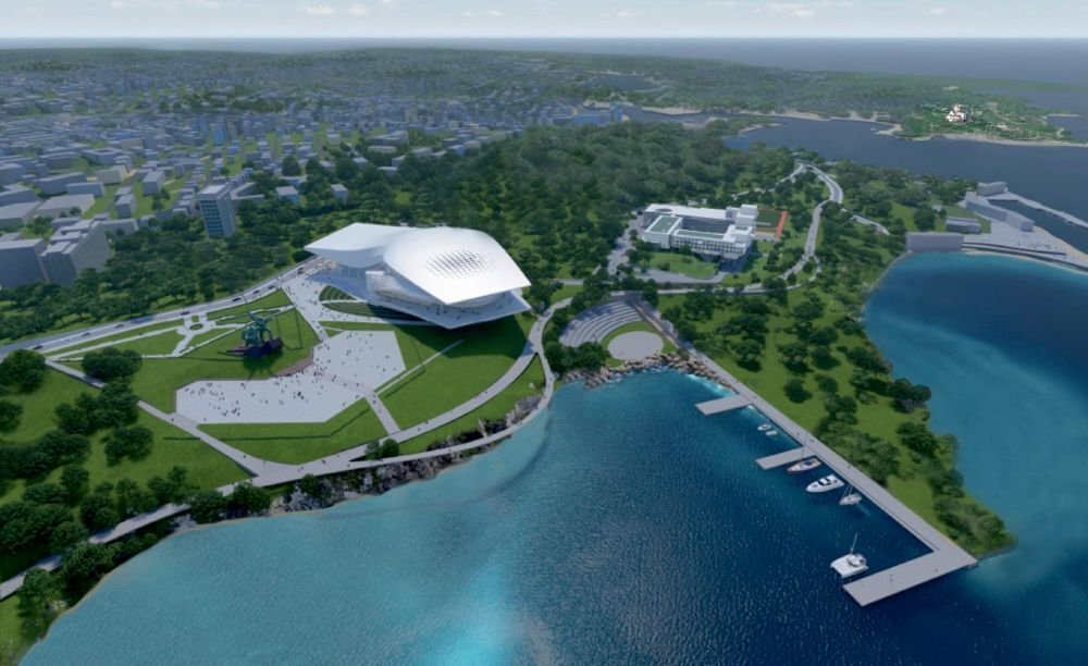 Общий вид территории Музейно-мемориального комплекса и театрально-образовательного кластера в Севастополе. Источник: dag.sev.gov.ru