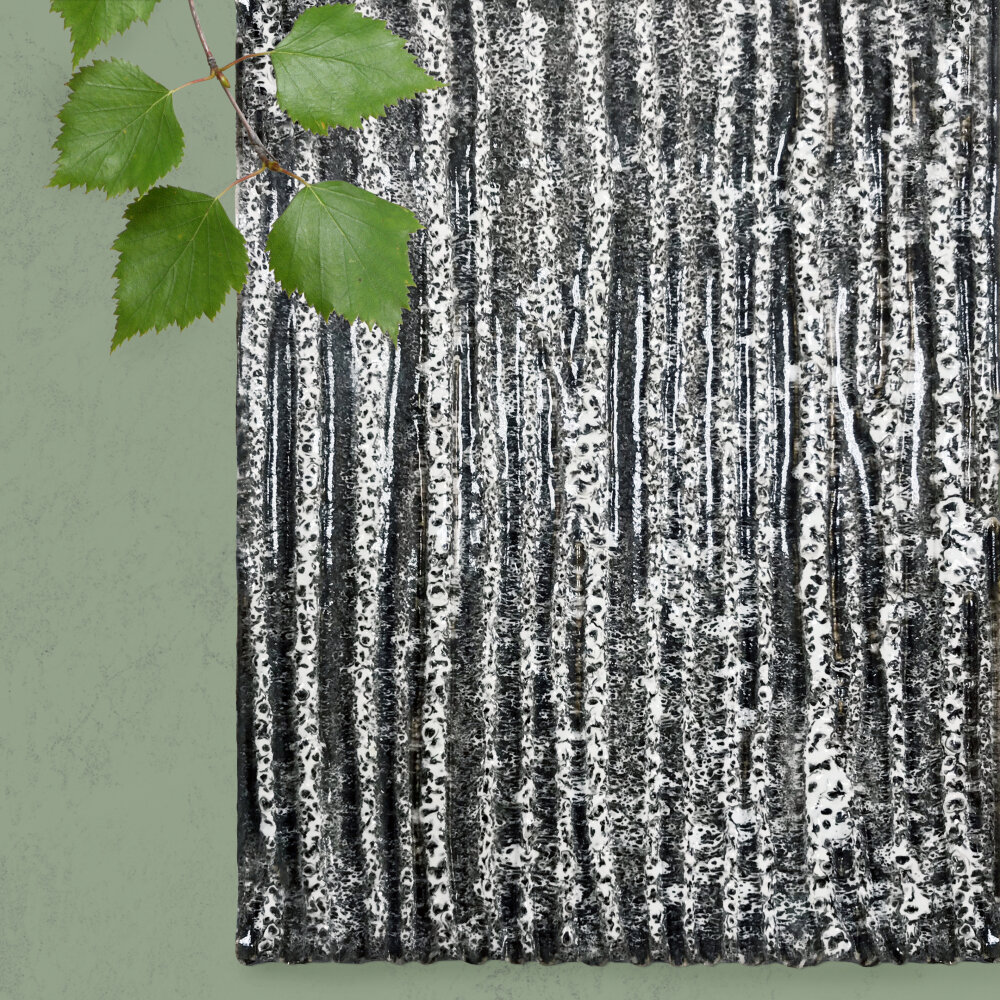 Настоящий русский лес :) Конечно, такой плиткой не выложишь всю стену, но акцентные плитки будут смотреться очень необычно.