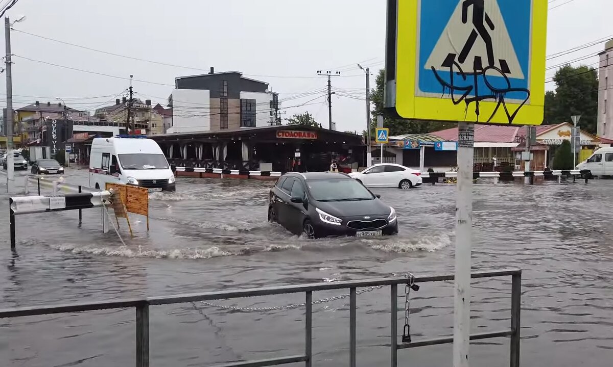 После дождя Анапу опять затопило, но так ли всё печально на самом деле:  ситуация на 11 августа 2021 | Сибиряки на море | Дзен