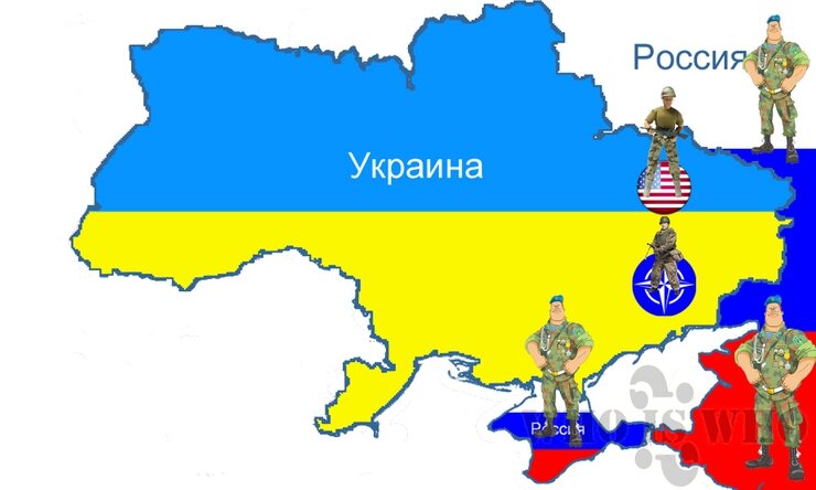 Картинка карта россии и украины