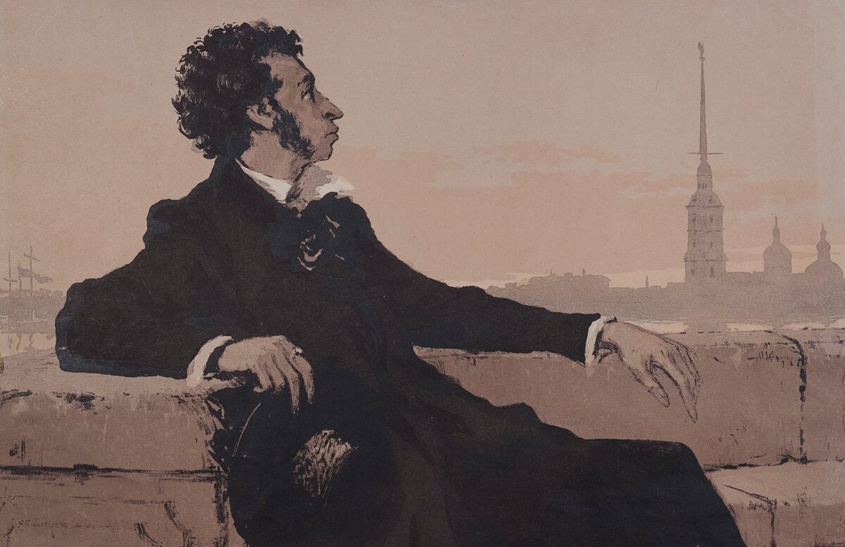 Александр Сергеевич Пушкин в Петербурге картина