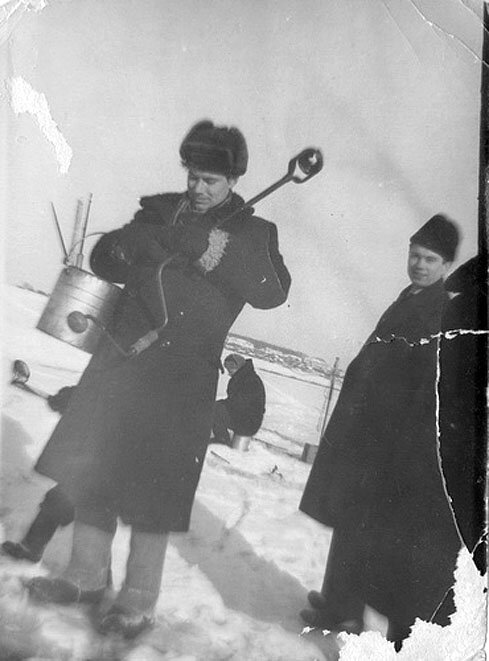 Ивановская обл., пос. Каменка, 1960 г. Фото из архива Н.Ю. Смирновой. Источник - https://m.russiainphoto.ru/