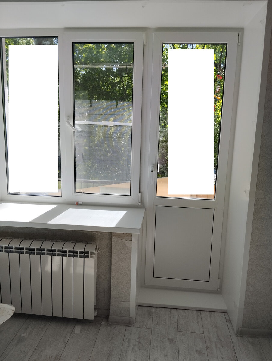 Вот так получился балконный блок в итоге