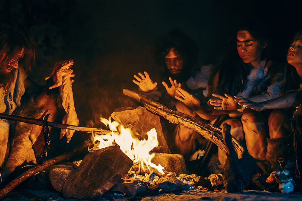 Приготовление мяса древними людьми (Источник изображения: moya-planeta.ru)