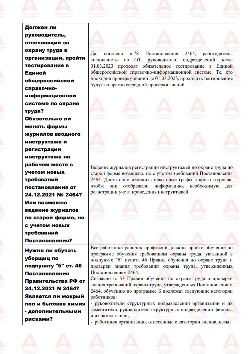 Ответы на вопросы по Реестрам Минтруда и порядку обучения требованиям ОТ |  Учебный центр Академия | Дзен