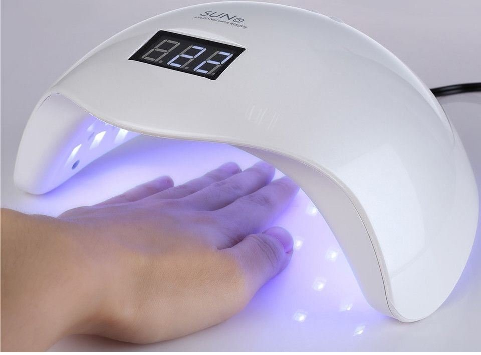 Ногти в LED лампе - сушка