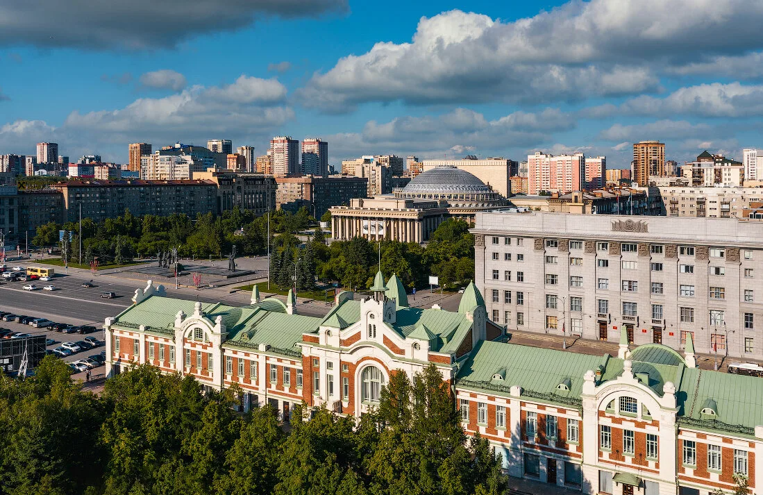 На фото: город Новосибирск