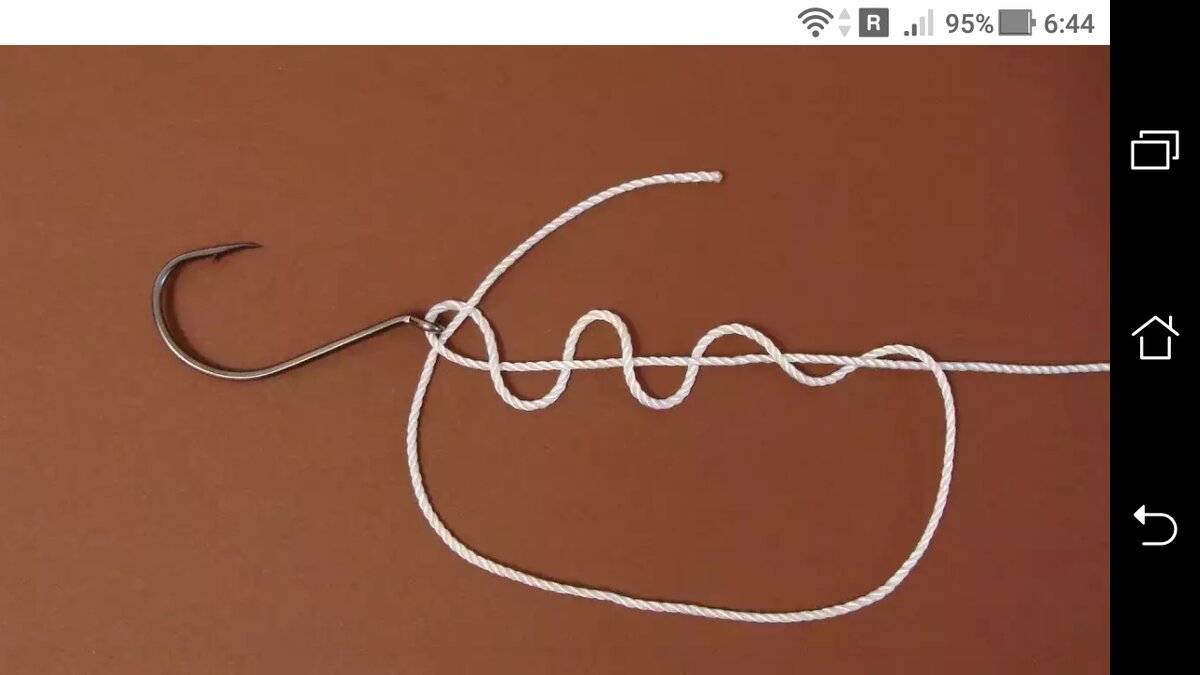 фото клинча с веревкой на крючке