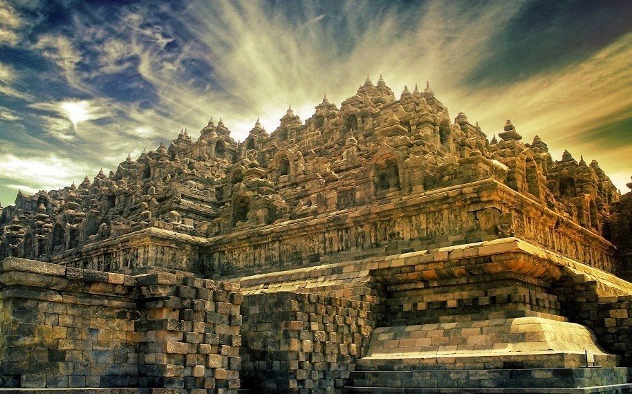 403 - FORBIDDEN Borobudur temple, Borobudur, Round the world trip