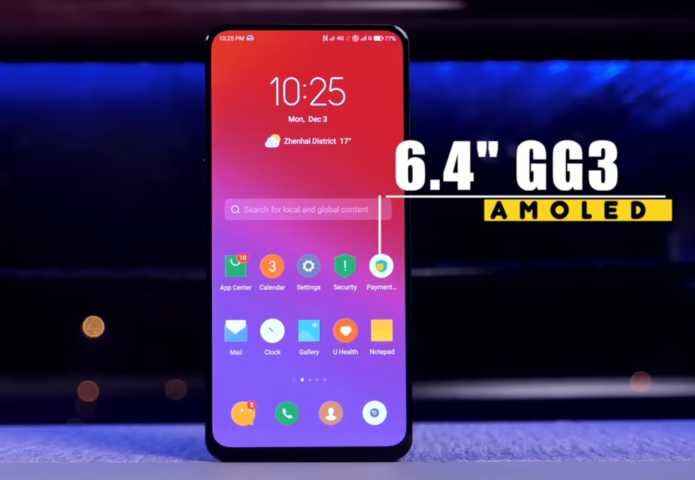 Lenovo Z5 Pro дисплей смартфона
