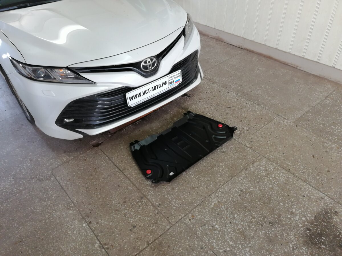 Toyota Camry 2019. Защита двигателя и кпп  АВТОБРОНЯ