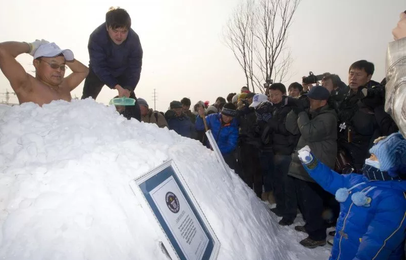В снегу 46 минут.
