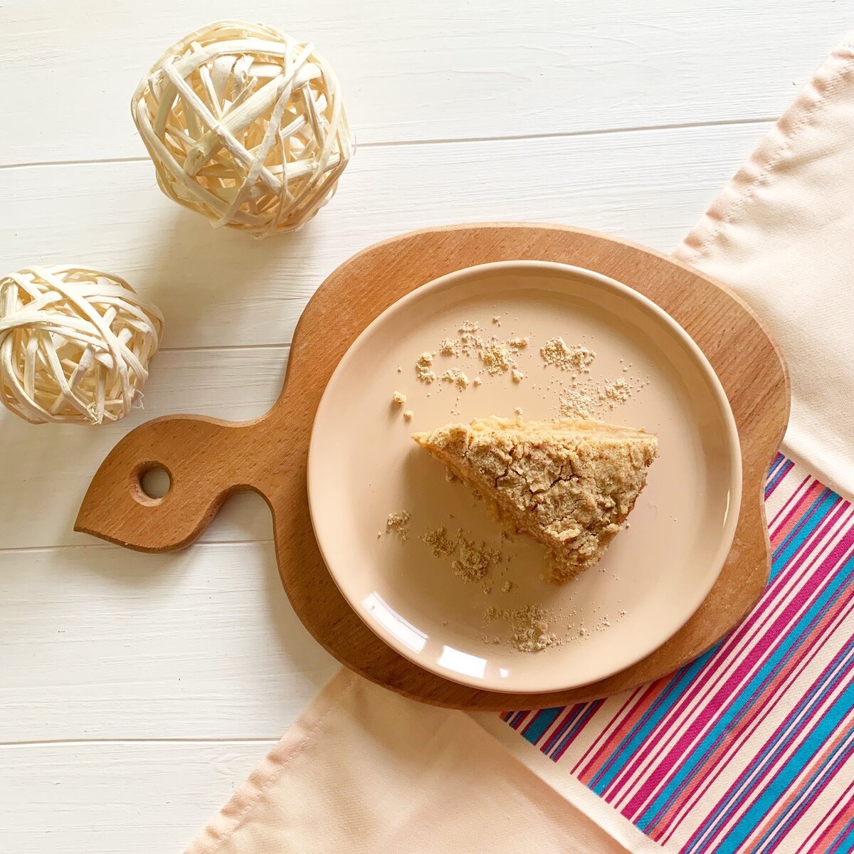 Насыпной яблочный пирог