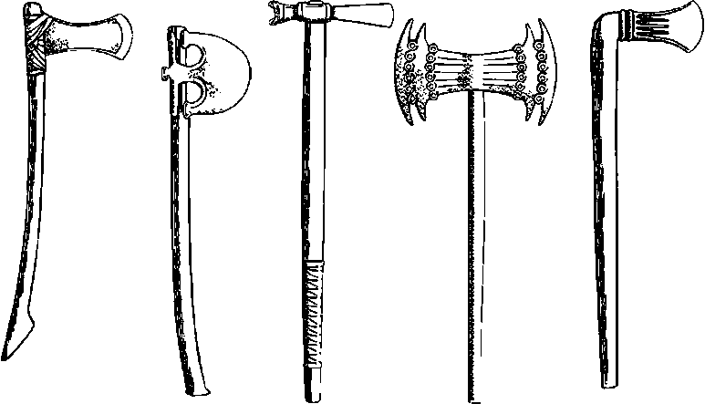 Древние топоры различного назначения