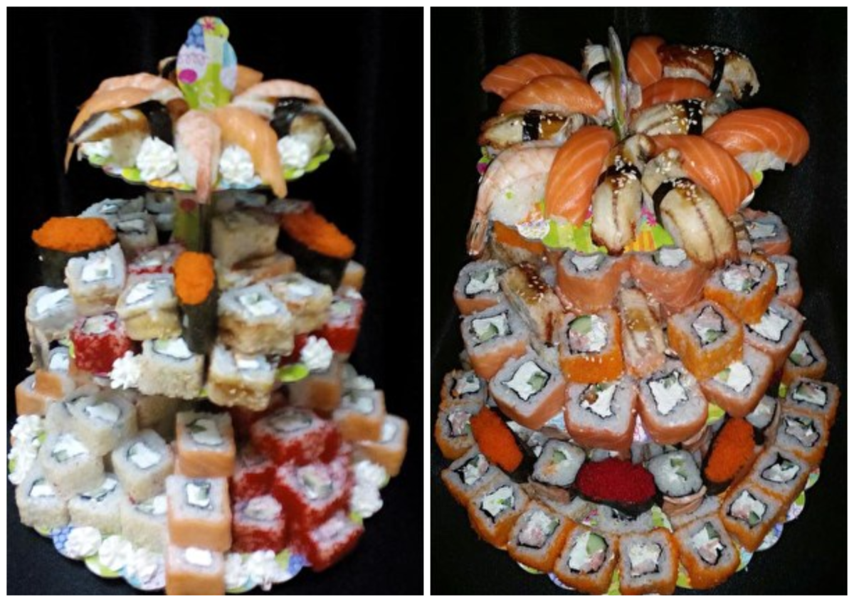 Суши торт
