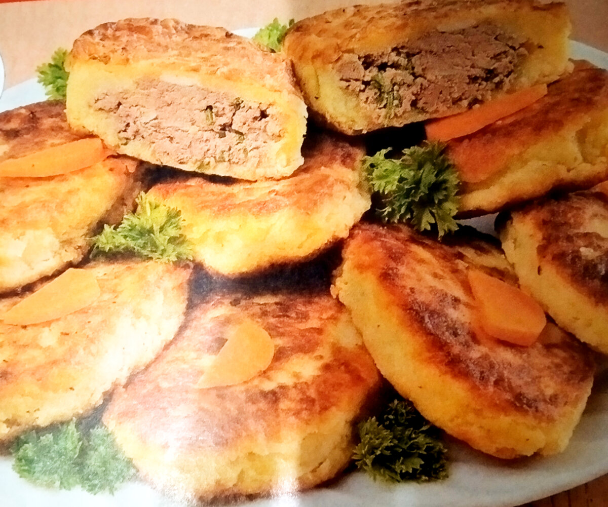 Картофельные зразы с печенкой