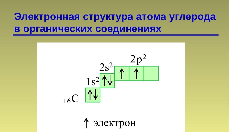 Формула атома углерода в основном состоянии. Электронное строение атома углерода. Электронная структура атома углерода в органических соединениях. Электронная конфигурация атома углерода. Электронное строение атома углерода органическая химия.
