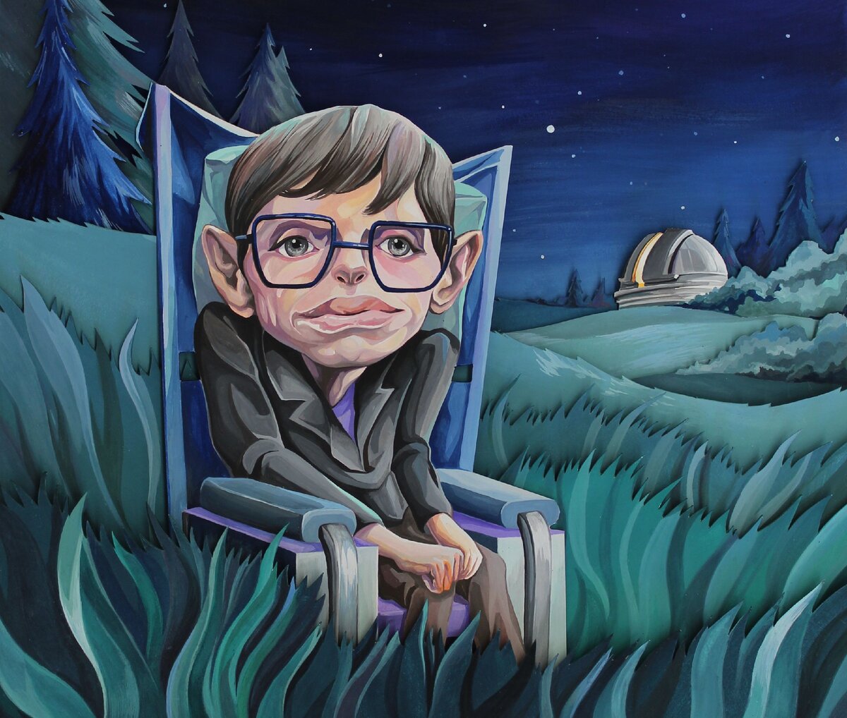 © Stephen Hawking, Art by @jgil_illustrations (Instagram) @bipolaractivity (pinterest)