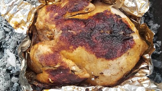 Как запечь праздничную курицу целиком в духовке