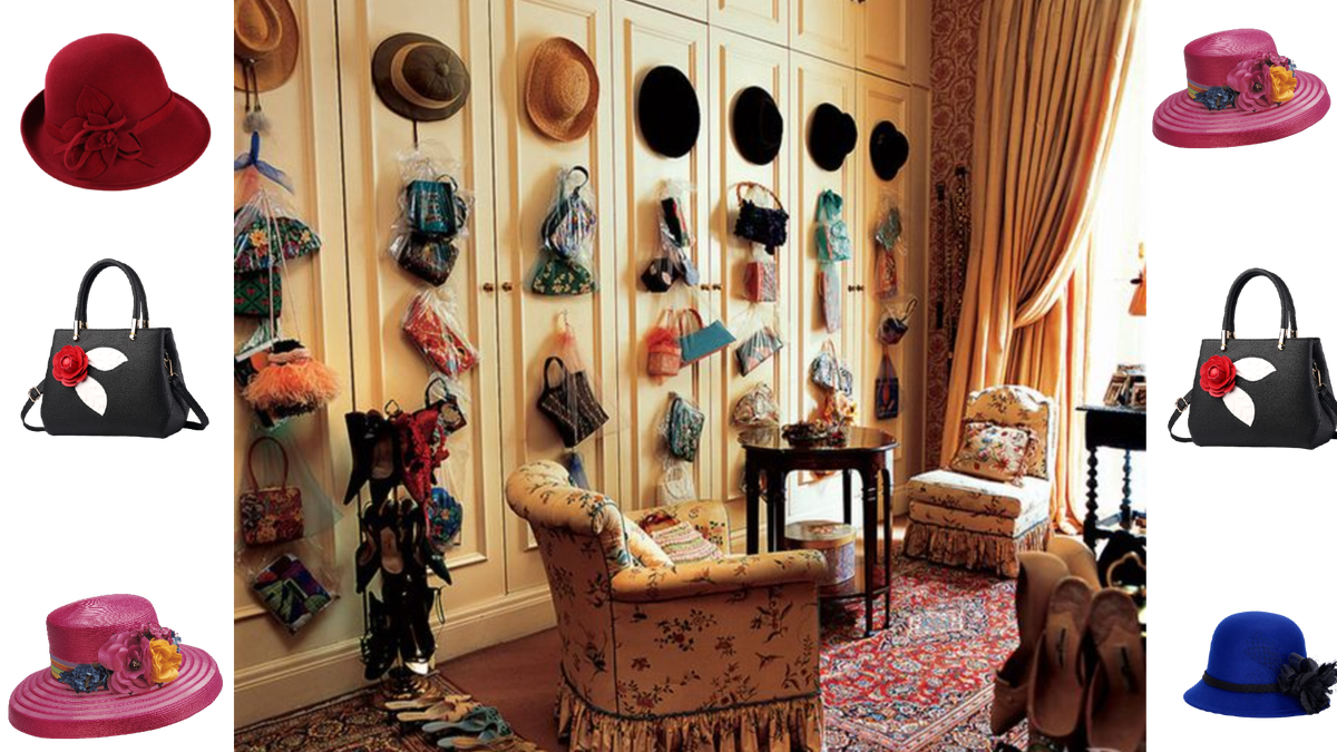 Гардеробная в лондонском доме хозяйки