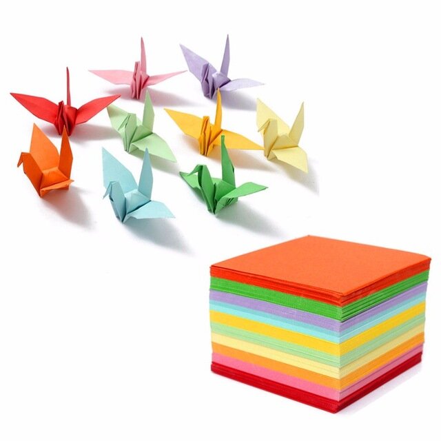 Оригами. Интересные модели + цветная бумага.