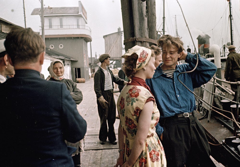 На архангельском причале (1958 год), фото Семена Фридлянда