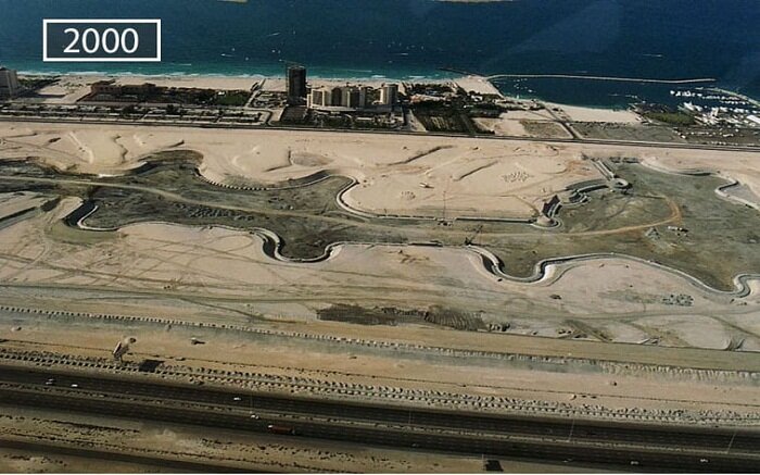 
Так выглядел Дубай в 2000 году.
