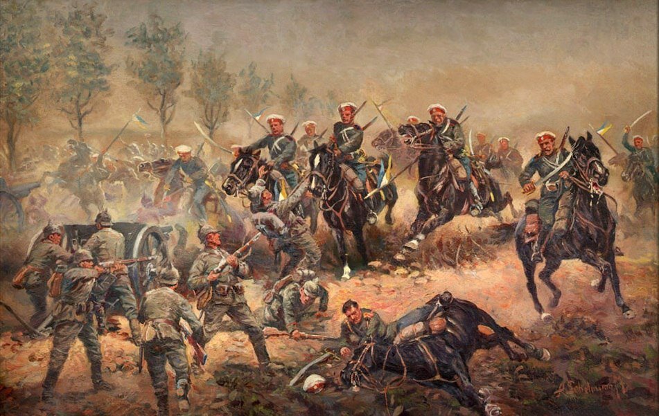 Кавалерийская атака картина