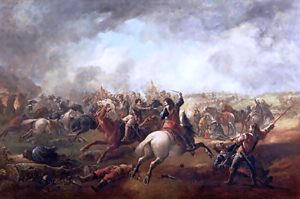 Битва при Марстон-Муре 1644. Оливер Кромвель в битве при Марстон-Муре. Сражение при Марстон Муре. Гражданская война в Англии 1642-1651.