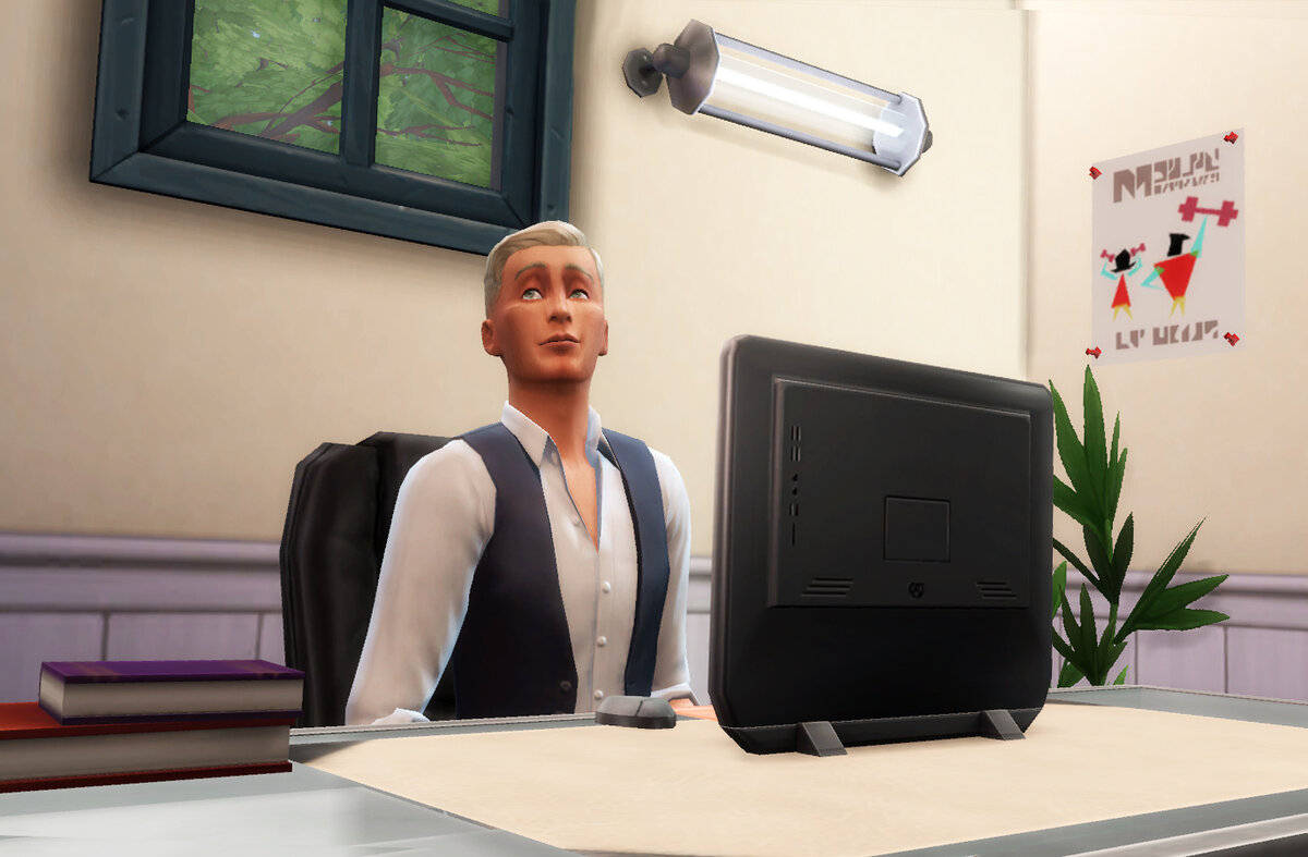 Картинка сделана мною в игре The Sims 4