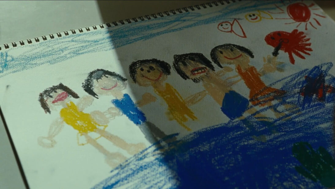 Детский рисунок, как метафора. Кадр из фильма.