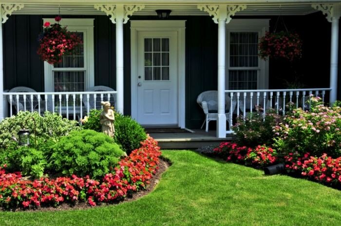 Цветы перед домом дизайн (34 фото) - красивые картинки и HD фото