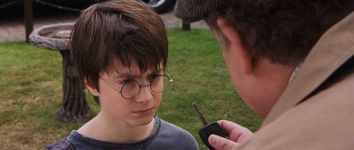 Кадр из фильма "Гарри Поттер и философский камень"